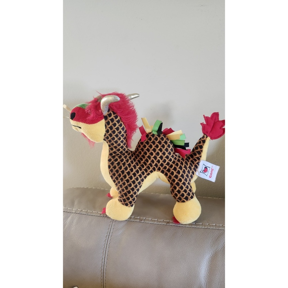 Rare Ganz Webkinz Chinese Dragon HM 718 Plush Stuffed Animal Toy NO CODE 12" EUC